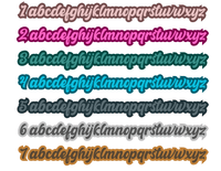 Custom Name Sticker - Bomber Filled Font, CoCo & KaBri Children's Boutique