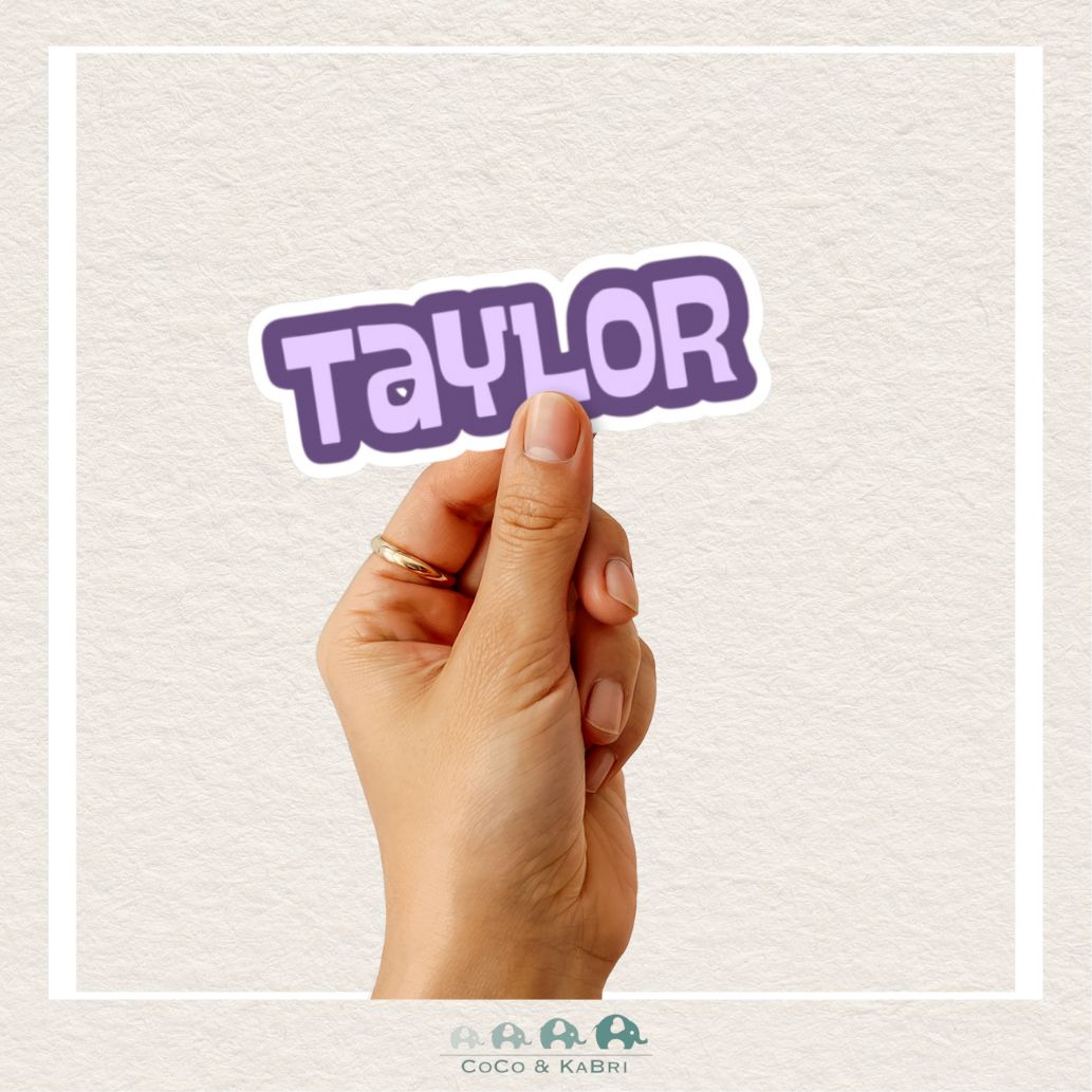 Custom Name Sticker - Swung Font Bold, CoCo & KaBri Children's Boutique