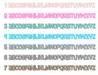 Custom Name Sticker - Swung Font - Offset, CoCo & KaBri Children's Boutique