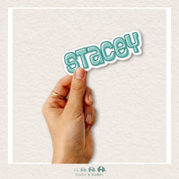 Custom Name Sticker - Swung Font - Offset, CoCo & KaBri Children's Boutique