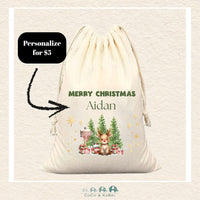 Custom Santa Sack - Rudolf Medium (Made To Order), CoCo & KaBri Children's Boutique