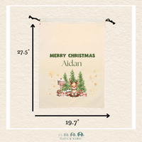 Custom Santa Sack - Rudolph Large Bag (Made To Order), CoCo & KaBri Children's Boutique