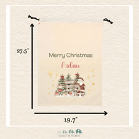 Custom Santa Sack - Santa Large Bag (Made To Order), CoCo & KaBri Children's Boutique