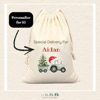Custom Santa Sack - Tractor Medium Bag (Made To Order), CoCo & KaBri Children's Boutique