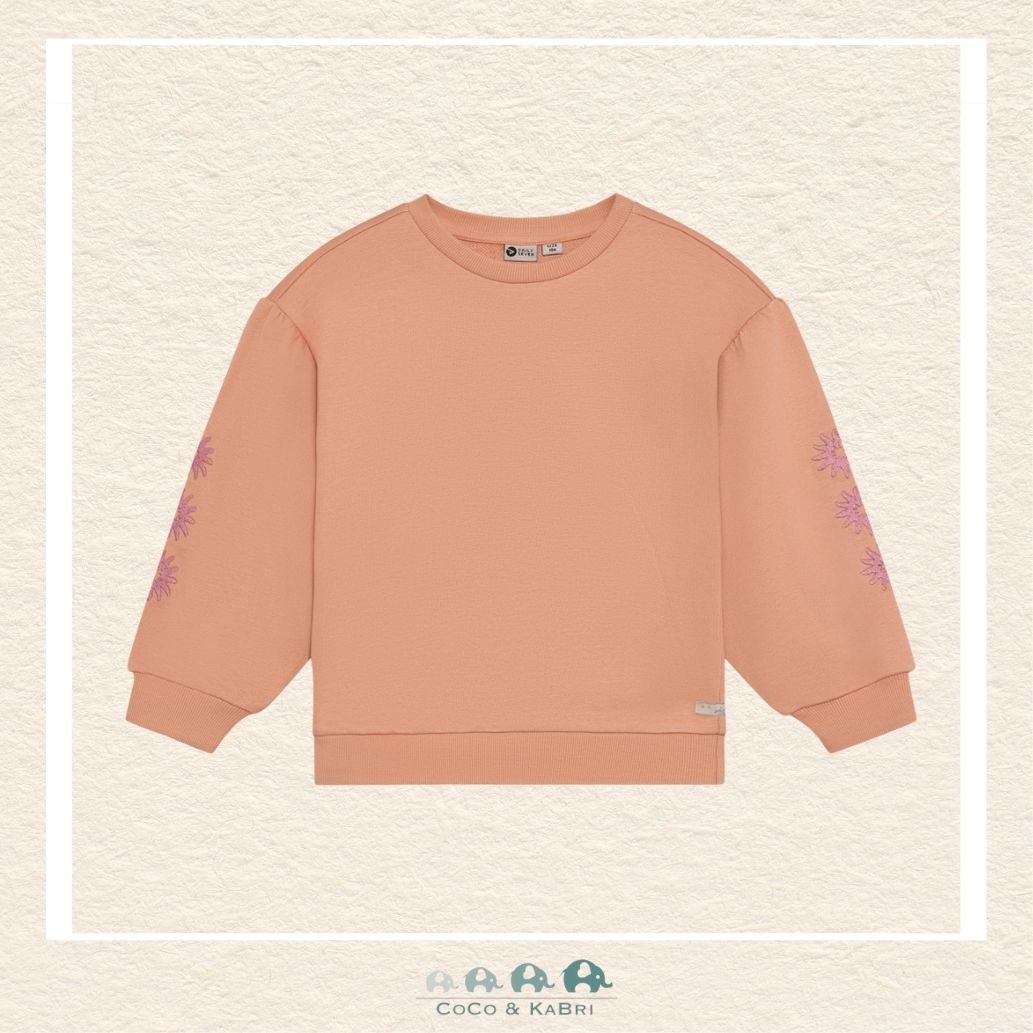 Daily 7: Girls Peach Sweatshirt, CoCo & KaBri Children's Boutique