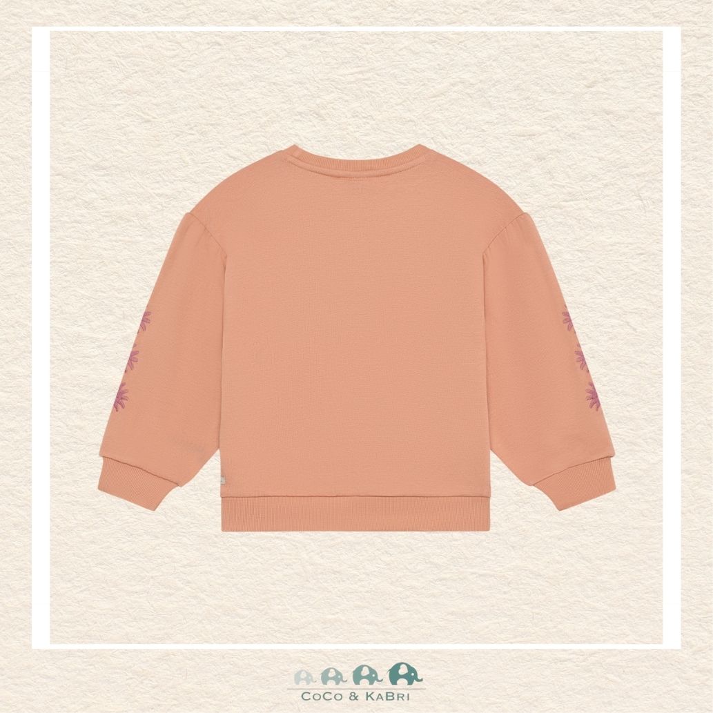 Daily 7: Girls Peach Sweatshirt, CoCo & KaBri Children's Boutique