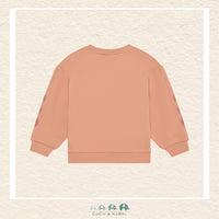 Daily 7: Girls Peach Sweatshirt, CoCo & KaBri Children's Boutique