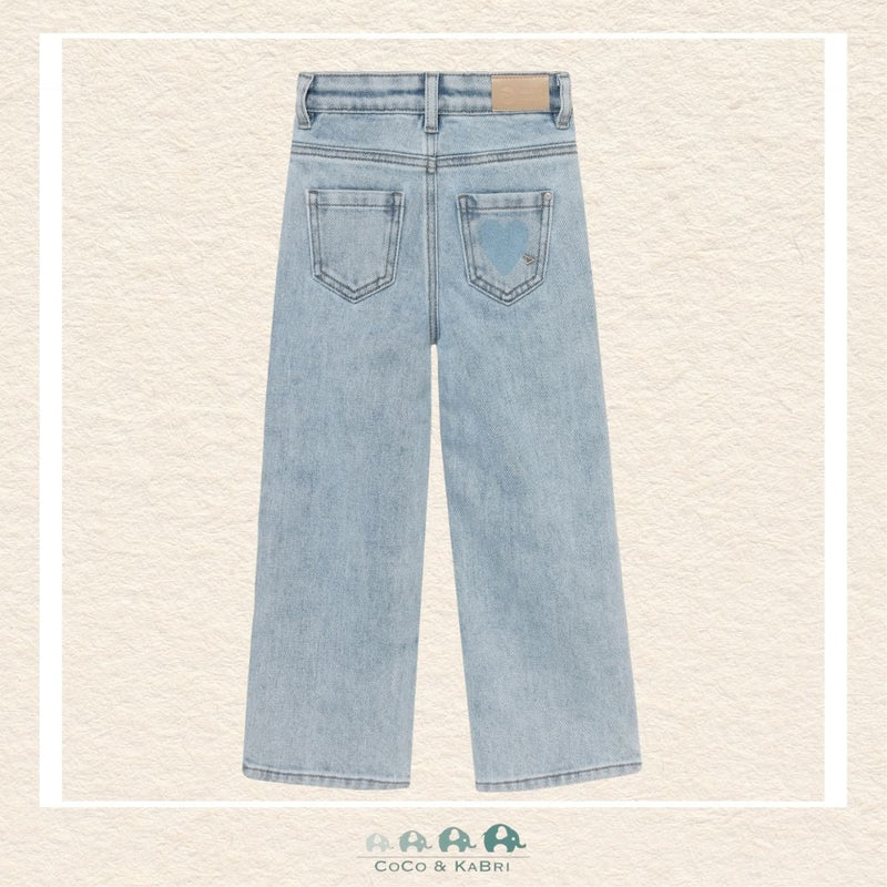 Daily 7: Girls Wide Leg Denim - Heart Pattern, CoCo & KaBri Children's Boutique, Brooks Alberta Canada