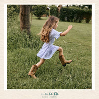 Daily 7 Striped Blue Dress, CoCo & KaBri Children's Boutique, Brooks Alberta Canada