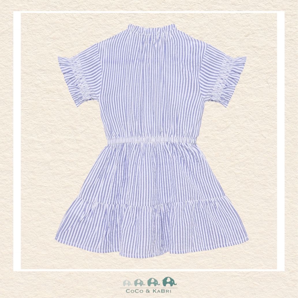 Daily 7 Striped Blue Dress, CoCo & KaBri Children's Boutique