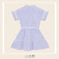 Daily 7 Striped Blue Dress, CoCo & KaBri Children's Boutique