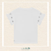 Daily 7: White Short Sleeve Top with Stars, CoCo & KaBri Children's Boutique