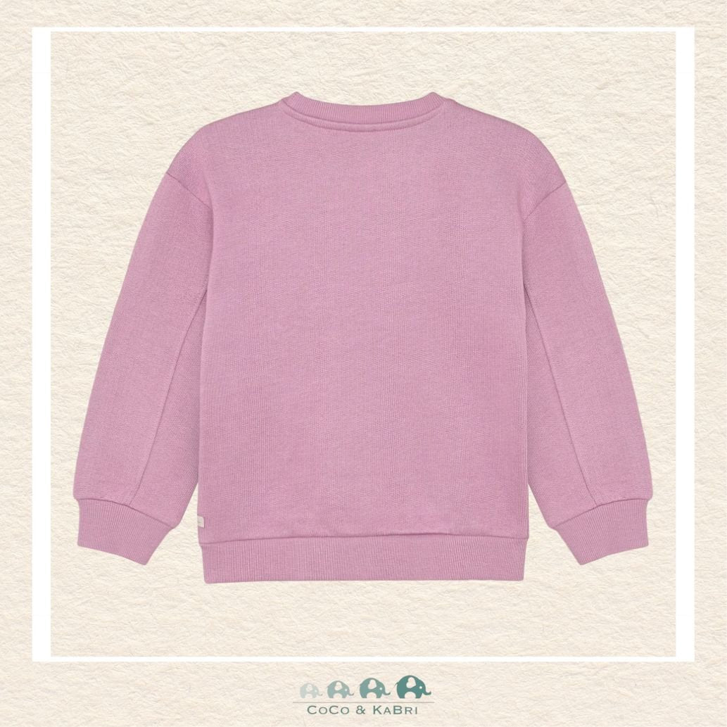 Daily7 Girls' Organic Cotton Studded Sweater in Valerian, CoCo & KaBri Children's Boutique, Brooks Alberta Canada