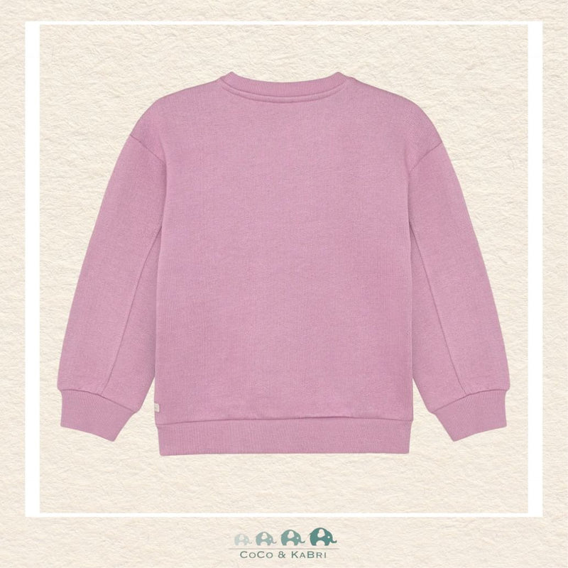 Daily7 Girls' Organic Cotton Studded Sweater in Valerian, CoCo & KaBri Children's Boutique, Brooks Alberta Canada