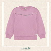 Daily7 Girls' Organic Cotton Studded Sweater in Valerian, CoCo & KaBri Children's Boutique, Brooks Alberta Canada