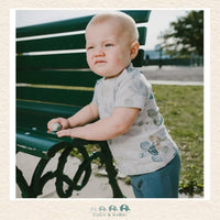 🇨🇦 Deux Par Deux: Baby Boy Two Piece Tshirt & Shorts (Turtle),  Baby boy wearing outfit, CoCo & KaBri Children's Boutique, , Brooks Alberta Canada