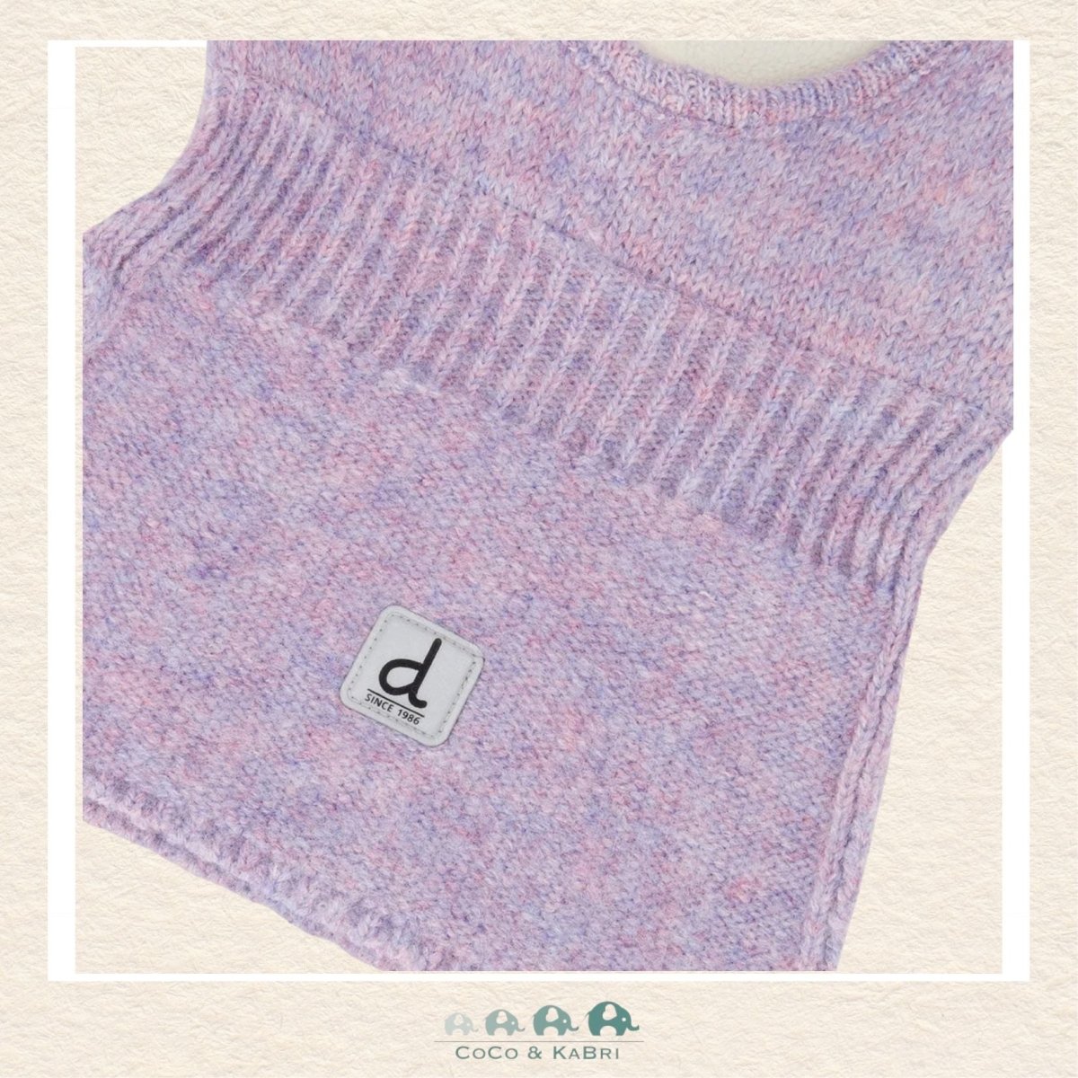 Deux par Deux Baby Knit Bear Balaclava Lavender 6/24m, CoCo & KaBri Children's Boutique, Brooks Alberta Canada