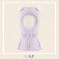 Deux par Deux Baby Knit Bear Balaclava Lavender 6/24m, CoCo & KaBri Children's Boutique, Brooks Alberta Canada