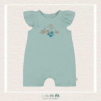 🇨🇦 Deux Par Deux Baby Pastel Turquoise Romper, CoCo & KaBri Children's Boutique
