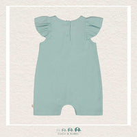 🇨🇦 Deux Par Deux Baby Pastel Turquoise Romper, CoCo & KaBri Children's Boutique