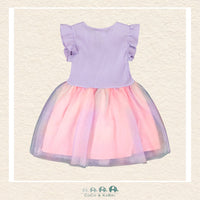🇨🇦 Deux Par Deux: Bi - Material Mesh Dress Lilac, CoCo & KaBri Children's Boutique