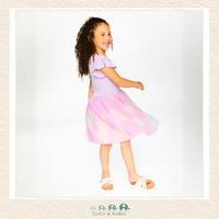 🇨🇦 Deux Par Deux: Bi - Material Mesh Dress Lilac, CoCo & KaBri Children's Boutique