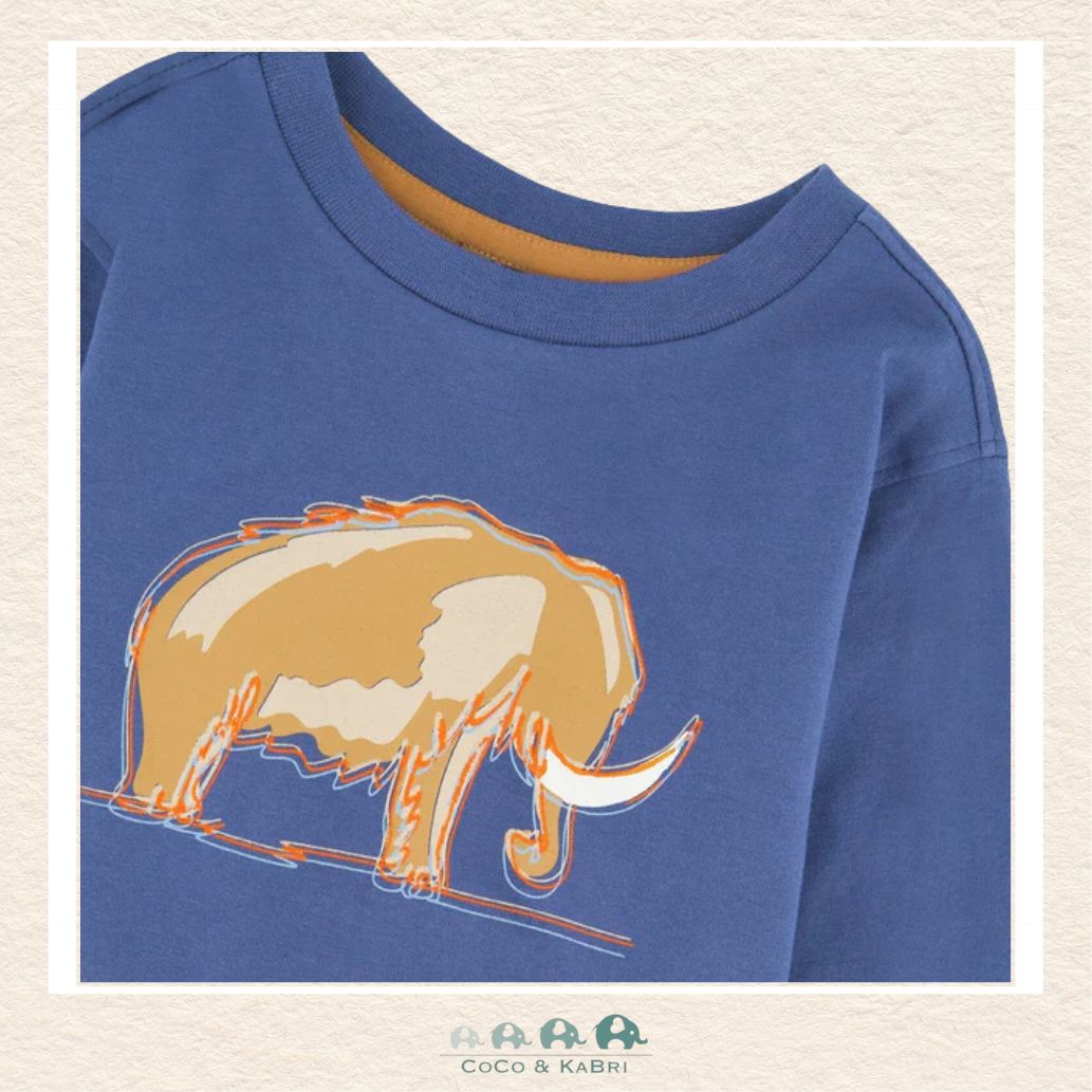🇨🇦Deux Par Deux Blue Mammoth Tshirt, CoCo & KaBri Children's Boutique