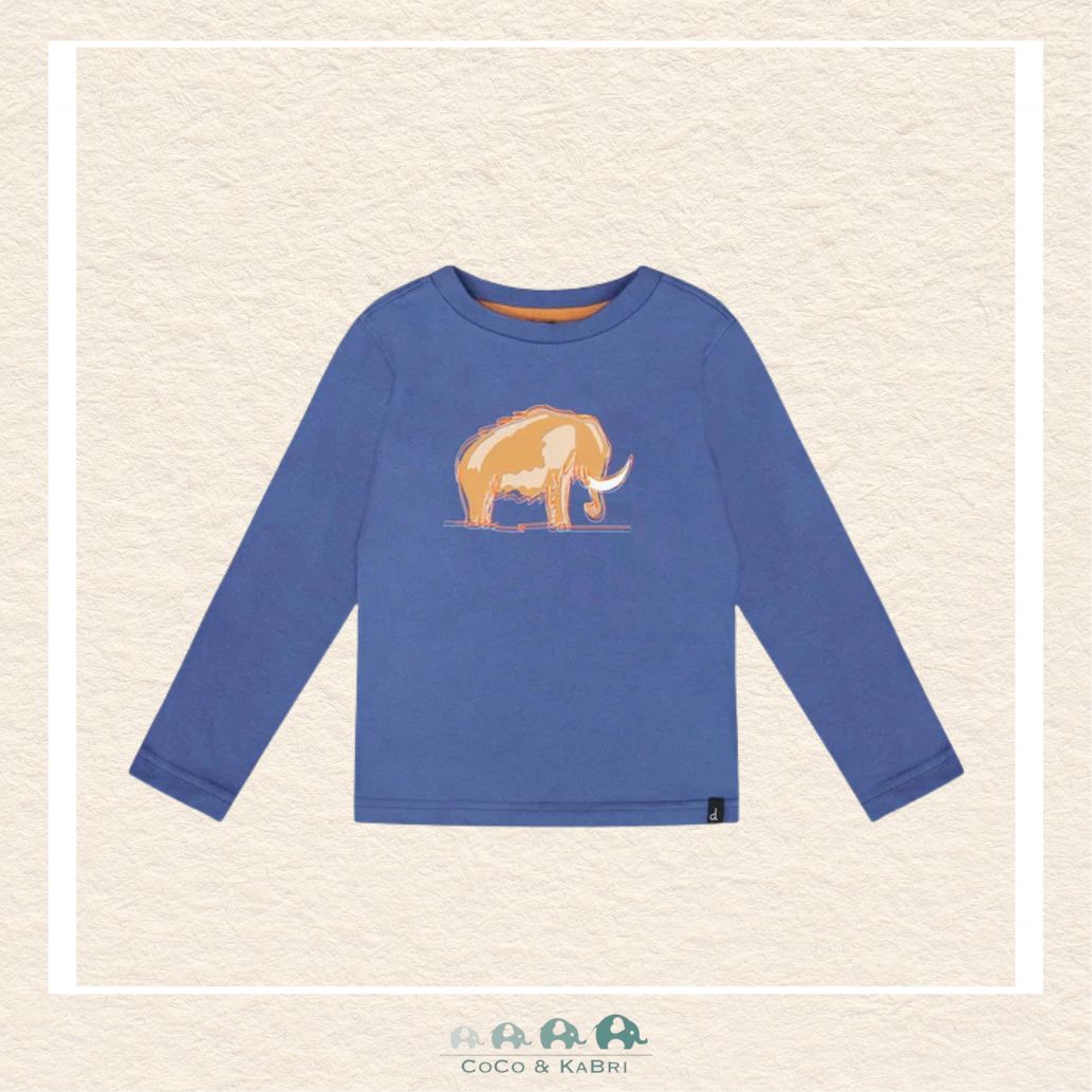 🇨🇦Deux Par Deux Blue Mammoth Tshirt, CoCo & KaBri Children's Boutique