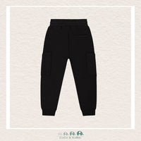 🇨🇦 Deux Par Deux: Boys Black French Terry Sweat Pants, CoCo & KaBri Children's Boutique