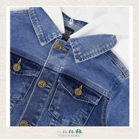 🇨🇦 Deux Par Deux Boys Denim Jacket With Removable French Terry Hood, CoCo & KaBri Children's Boutique