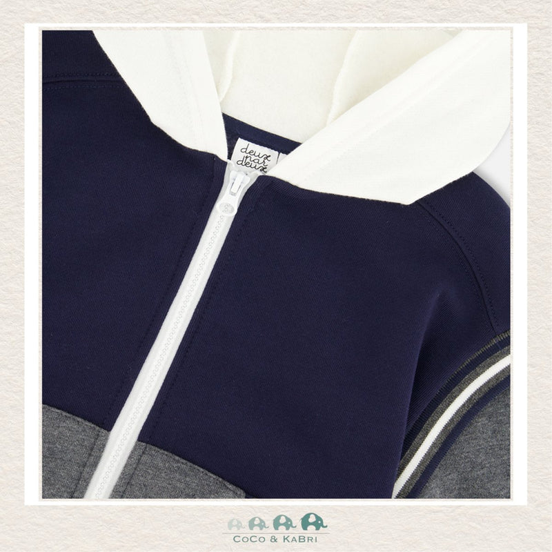 🇨🇦 Deux Par Deux: Boys Full Zip Hooded Fleece Top, CoCo & KaBri Children's Boutique