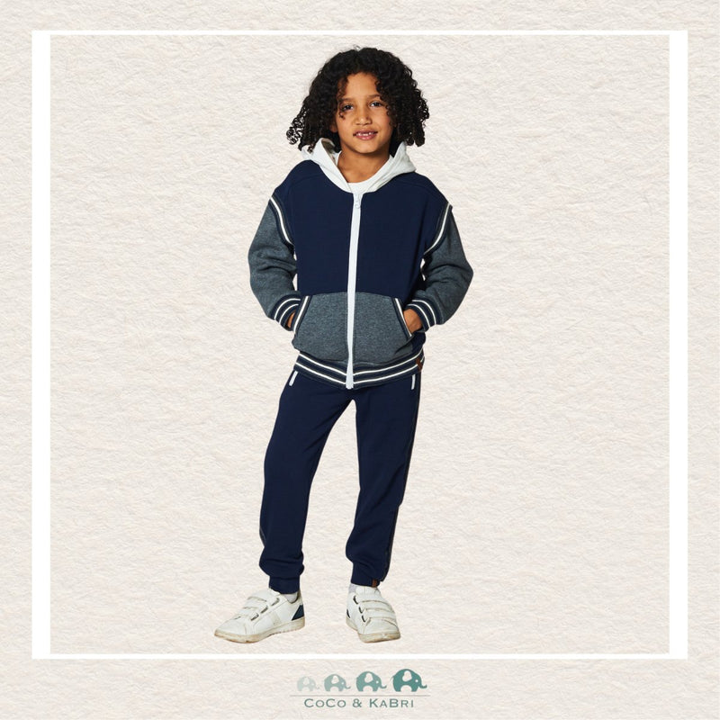 🇨🇦 Deux Par Deux: Boys Full Zip Hooded Fleece Top, CoCo & KaBri Children's Boutique
