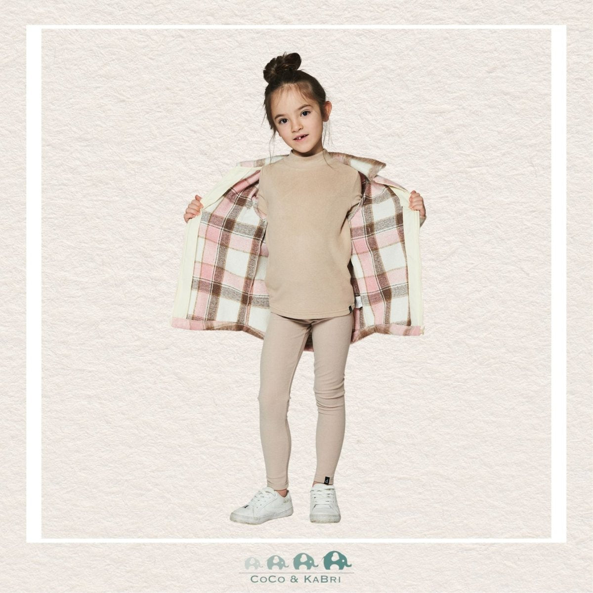 🇨🇦 Deux Par Deux: Brushed Rib Mock Neck Top, CoCo & KaBri Children's Boutique