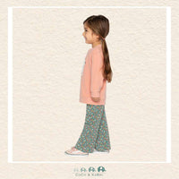 Deux Par Deux - Cat Sweatshirt with Floral Leggings, CoCo & KaBri Children's Boutique, Brooks Alberta Canada