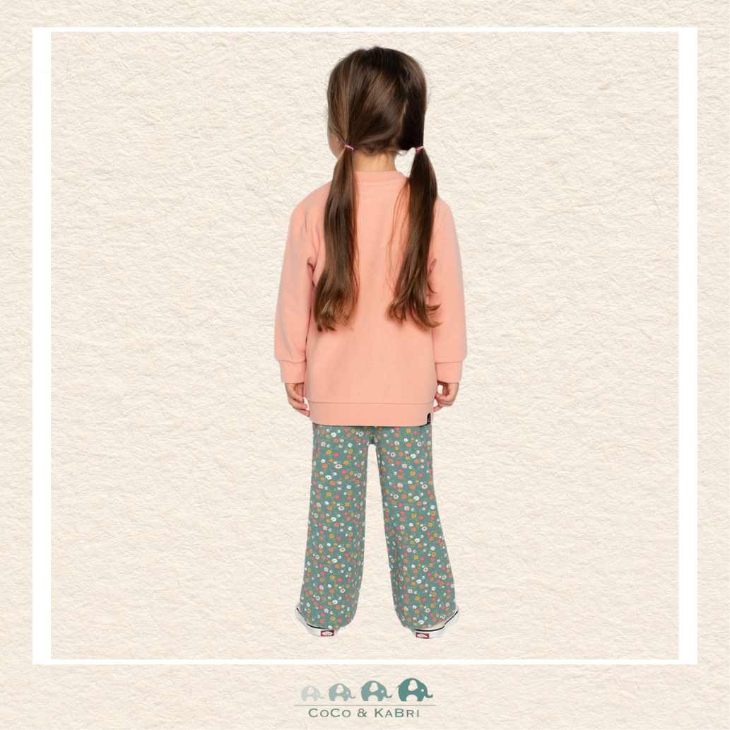 Deux Par Deux - Cat Sweatshirt with Floral Leggings, CoCo & KaBri Children's Boutique, Brooks Alberta Canada