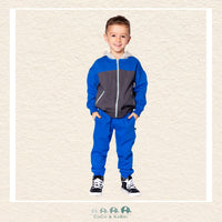 🇨🇦Deux Par Deux Color Blocked Zip Front Fleece Hoodie, CoCo & KaBri Children's Boutique