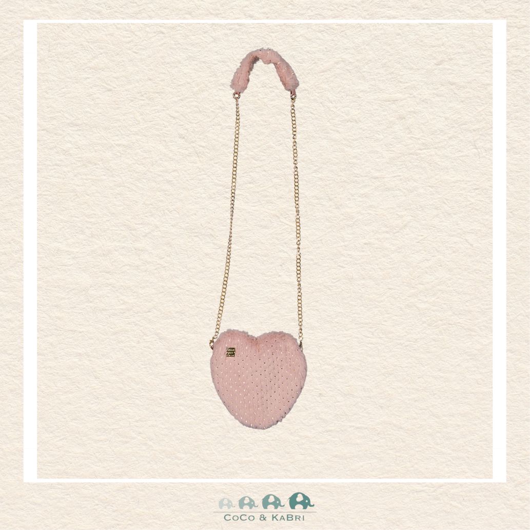 🇨🇦 Deux Par Deux Faux Fur Shoulder Bag - Silver Pink, CoCo & KaBri Children's Boutique