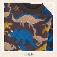 Deux par Deux: Fleece Gray Dinosaur Sweatshirt, CoCo & KaBri Children's Boutique, Brooks Alberta Canada