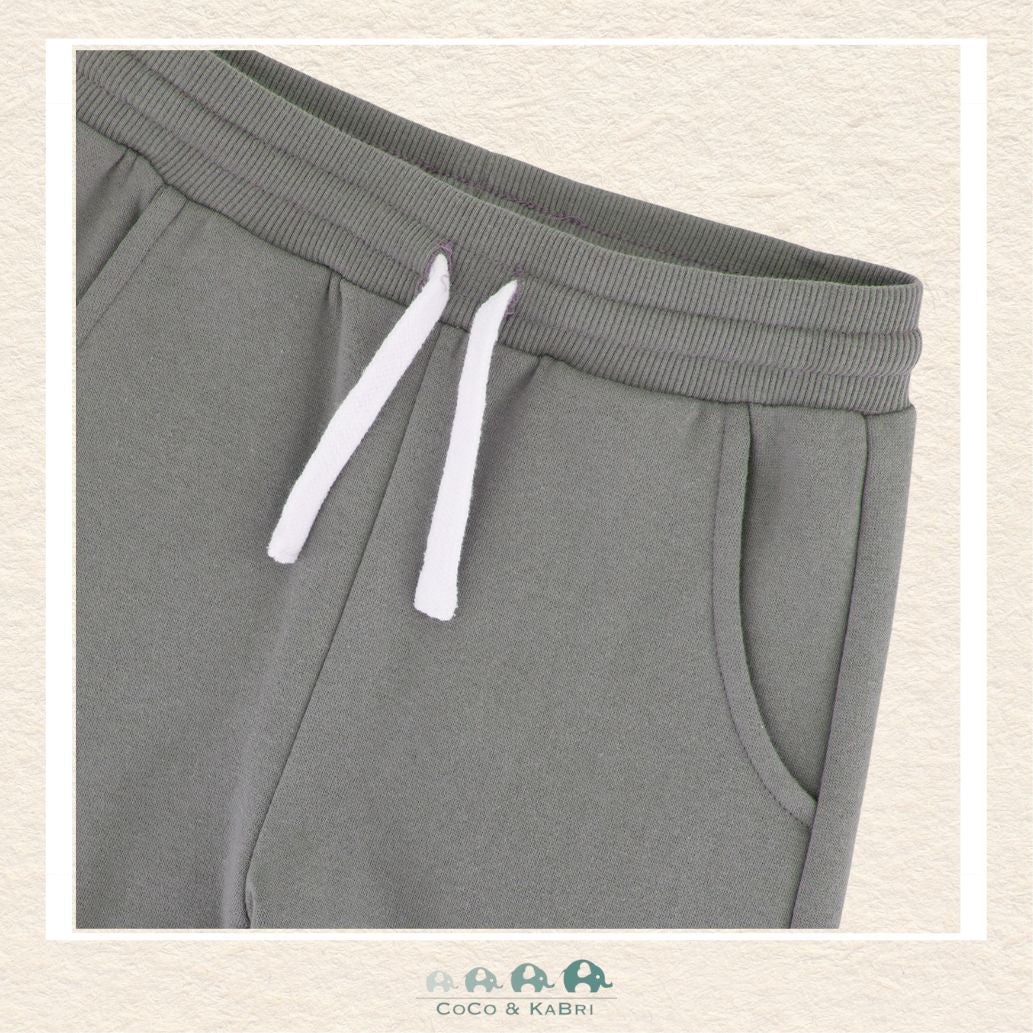 🇨🇦Deux Par Deux Fleece Sweatpants with Side Cargo Pockets - Balsam Green, CoCo & KaBri Children's Boutique