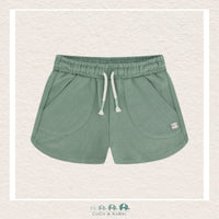 🇨🇦 Deux Par Deux: French Terry Short Olive Green, CoCo & KaBri Children's Boutique