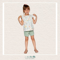 🇨🇦 Deux Par Deux: French Terry Short Olive Green, CoCo & KaBri Children's Boutique