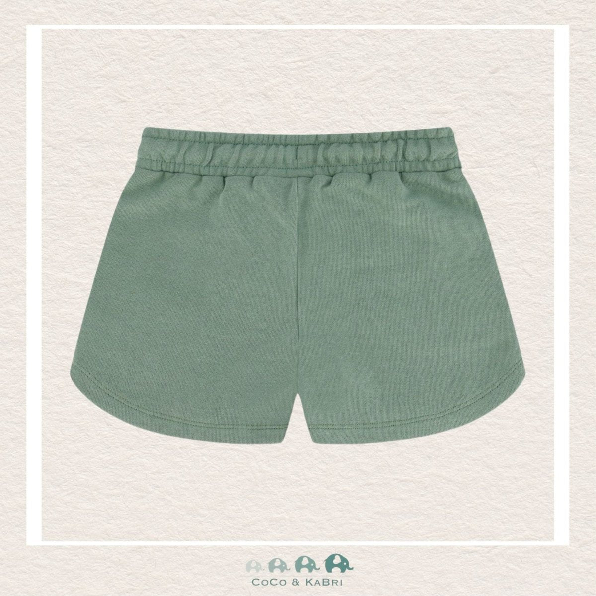 🇨🇦 Deux Par Deux: French Terry Short Olive Green, CoCo & KaBri Children's Boutique