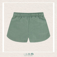 🇨🇦 Deux Par Deux: French Terry Short Olive Green, CoCo & KaBri Children's Boutique