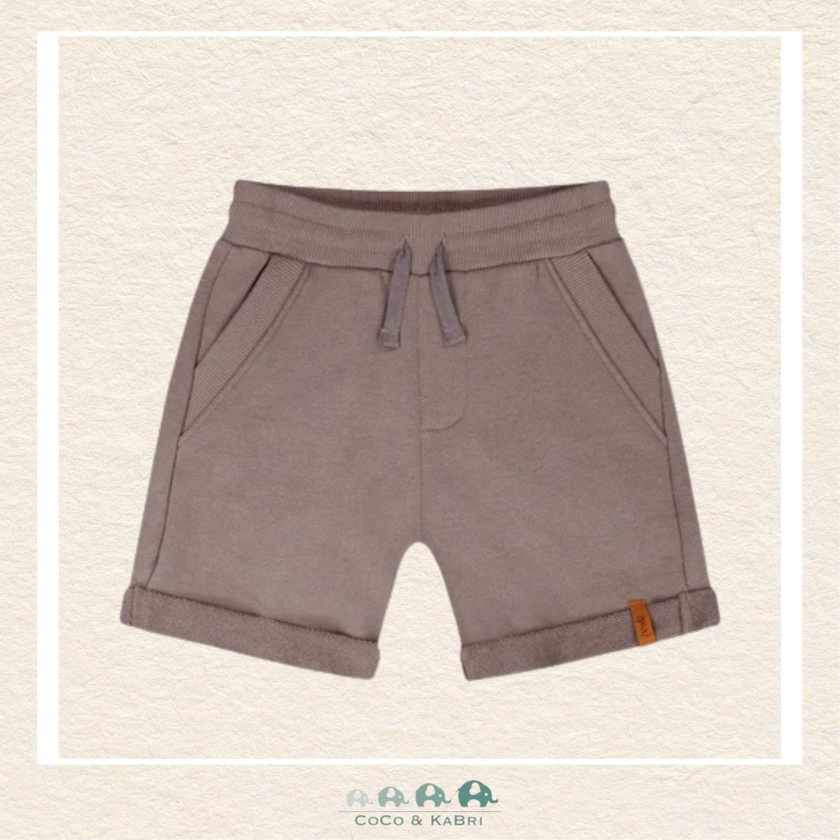 🇨🇦 Deux Par Deux: French Terry Shorts Taupe, CoCo & KaBri Children's Boutique, Brooks Alberta Canada