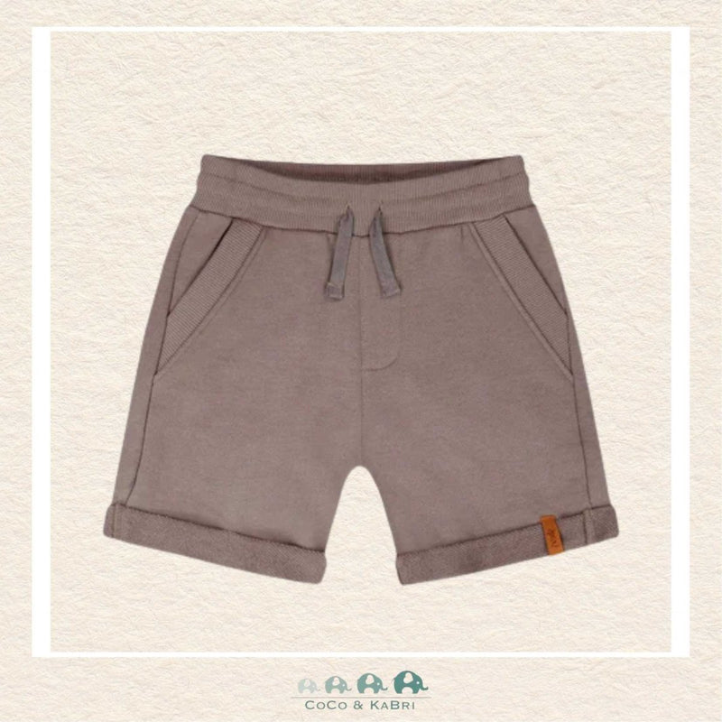 🇨🇦 Deux Par Deux: French Terry Shorts Taupe, CoCo & KaBri Children's Boutique, Brooks Alberta Canada