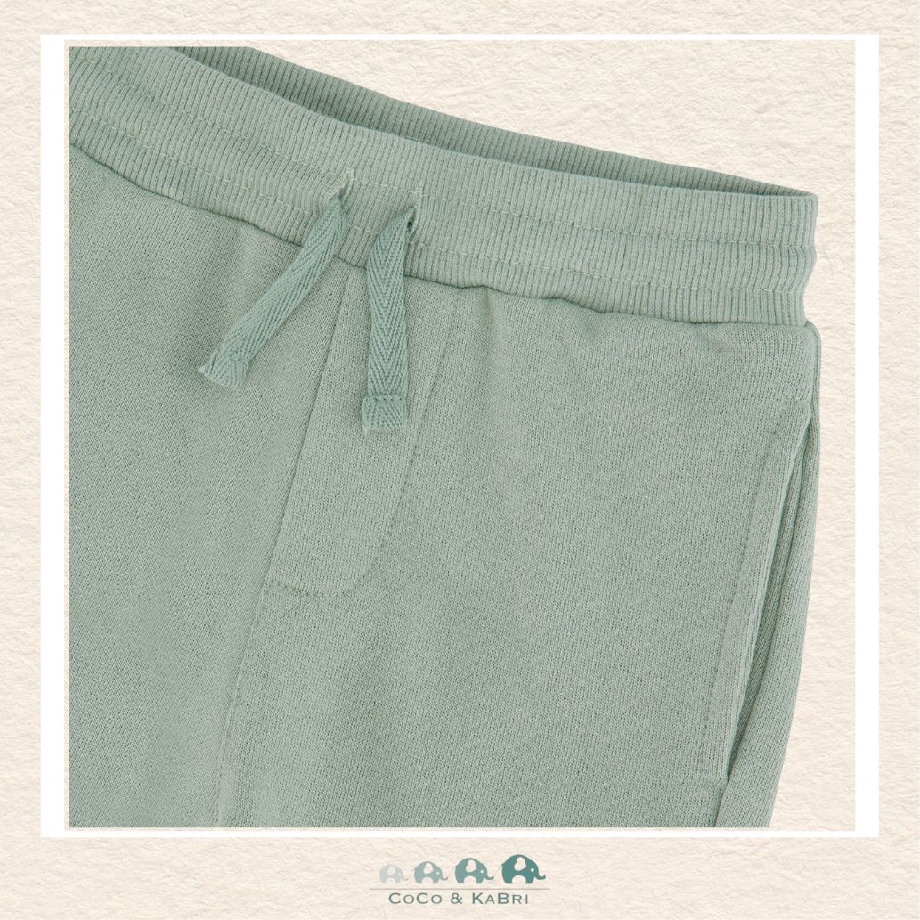 🇨🇦 Deux Par Deux: French Terry Sweatpants Mint Green, CoCo & KaBri Children's Boutique, Brooks Alberta Canada