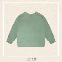 🇨🇦 Deux Par Deux: French Terry Sweatshirt Pale Green, CoCo & KaBri Children's Boutique