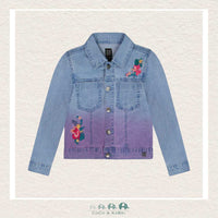 🇨🇦 Deux Par Deux Girls Denim Jacket With Embroidery, CoCo & KaBri Children's Boutique
