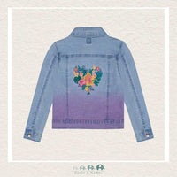 🇨🇦 Deux Par Deux Girls Denim Jacket With Embroidery, CoCo & KaBri Children's Boutique