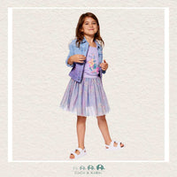 🇨🇦 Deux Par Deux Girls Denim Jacket With Embroidery, CoCo & KaBri Children's Boutique